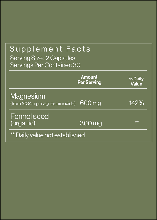 Go | Natural Constipation Relief Supplement | Magnesium & Fennel ...